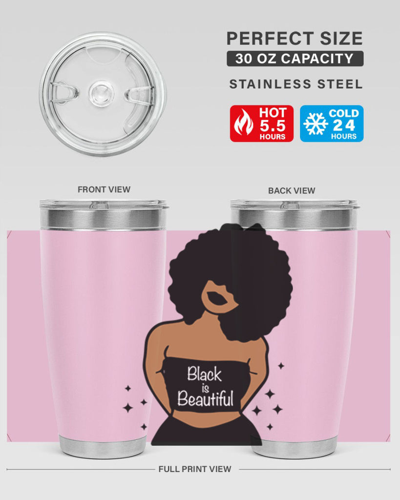 black is beautiful 16#- women-girls- Tumbler
