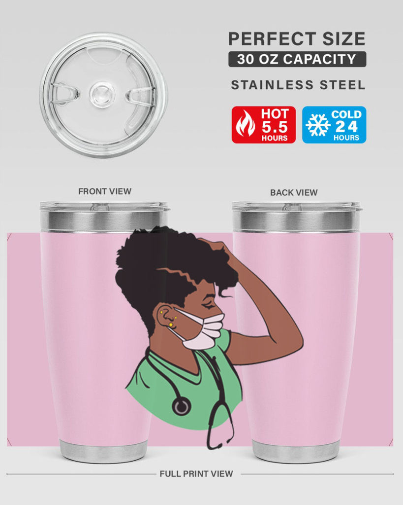 black nurse 2#- women-girls- Tumbler