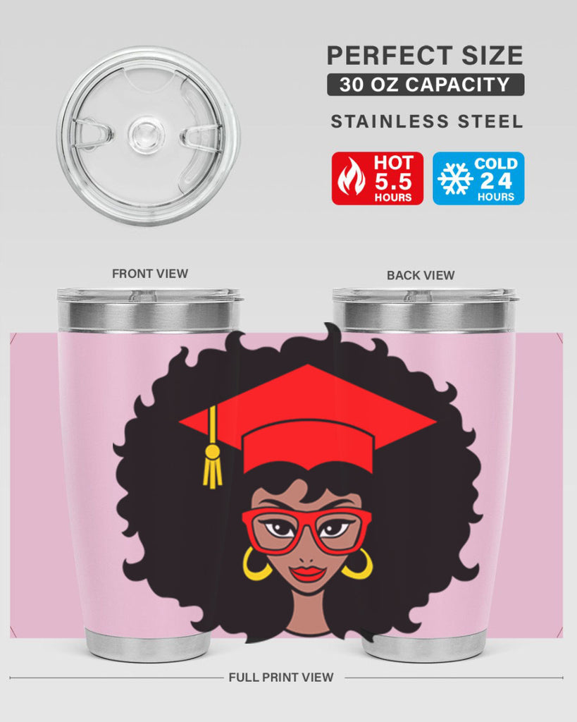 graduation black woman 32#- women-girls- Tumbler