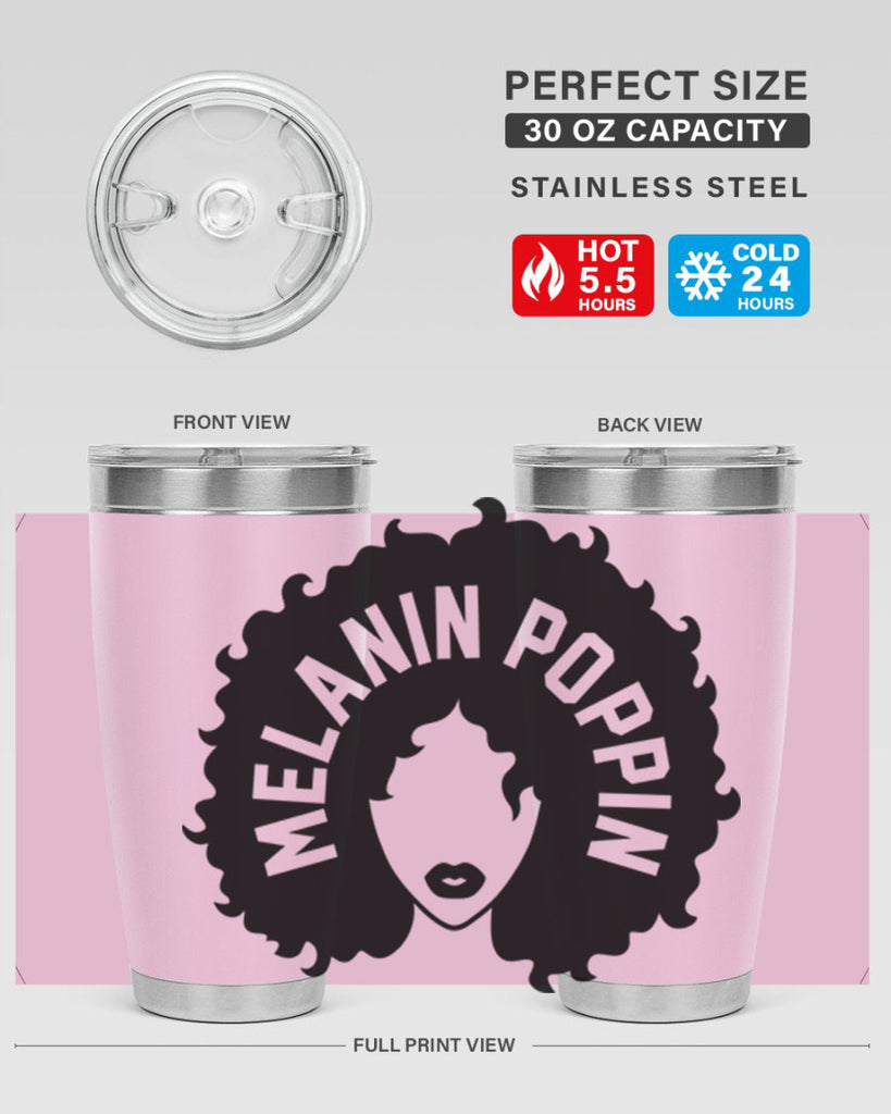 melanin poppin 26#- women-girls- Tumbler