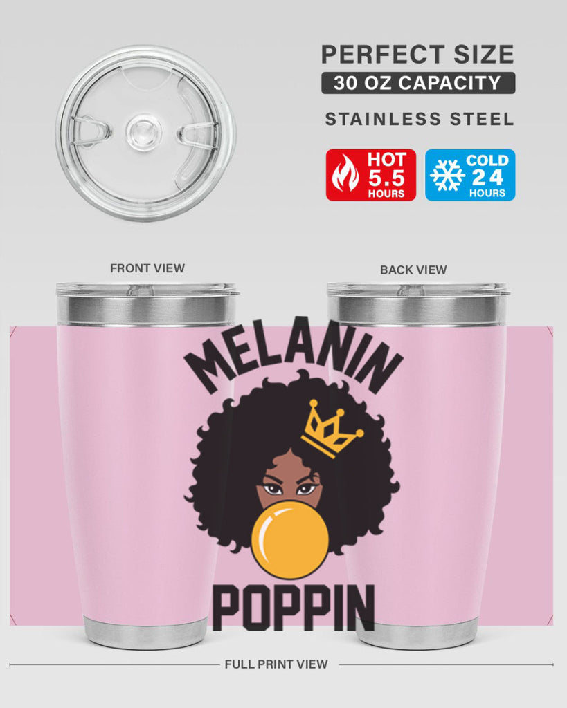 melanin poppin afro girl 25#- women-girls- Tumbler