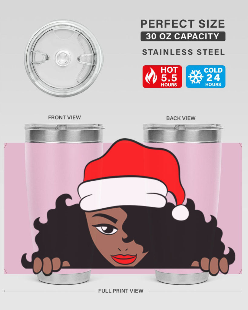 peekaboo santa girl 22#- women-girls- Tumbler