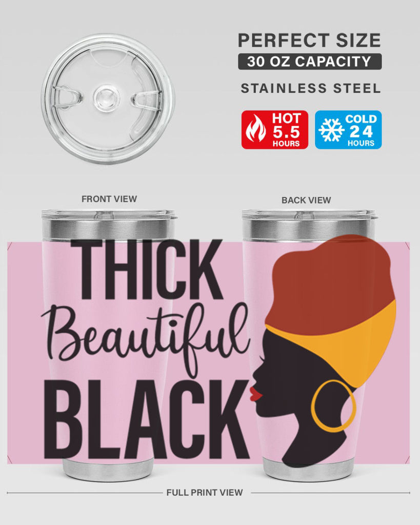 thick beautiful black Style 4#- women-girls- Tumbler