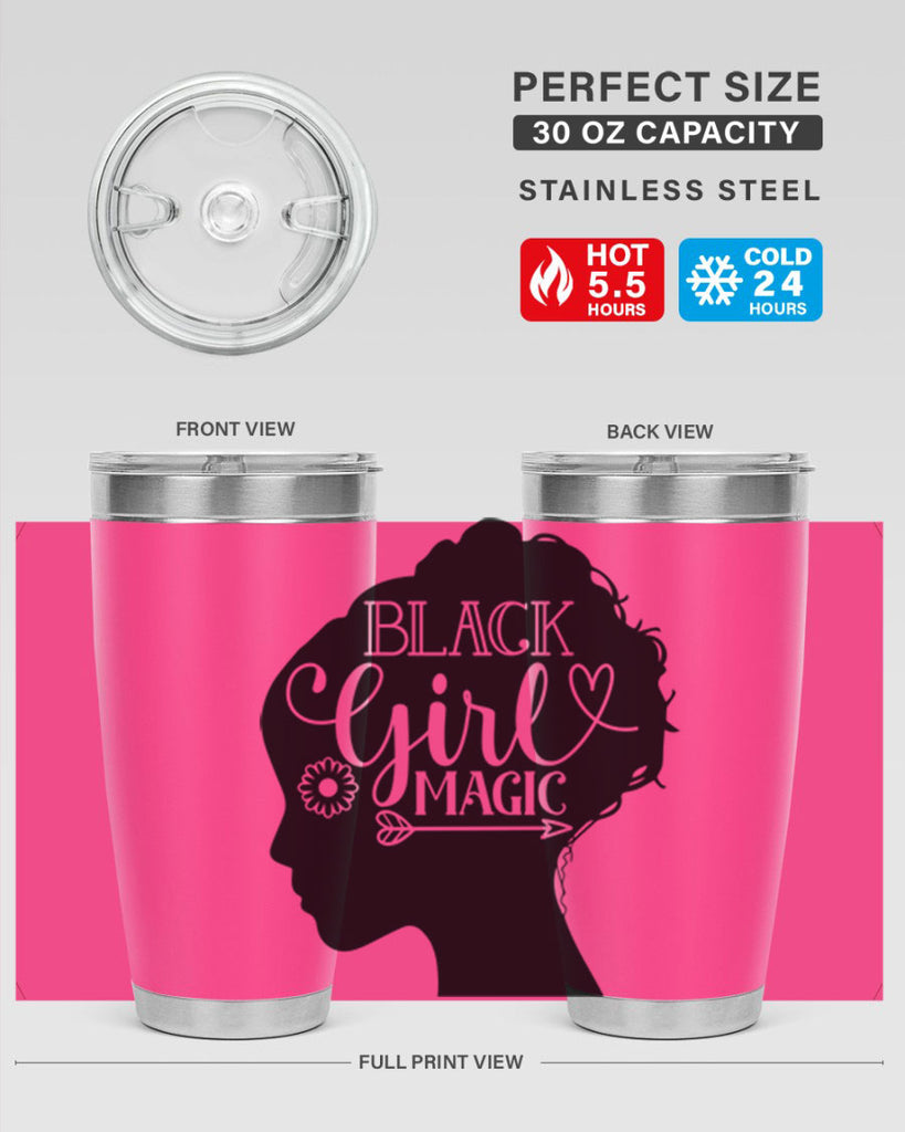 Black girl magic Style 59#- women-girls- Tumbler