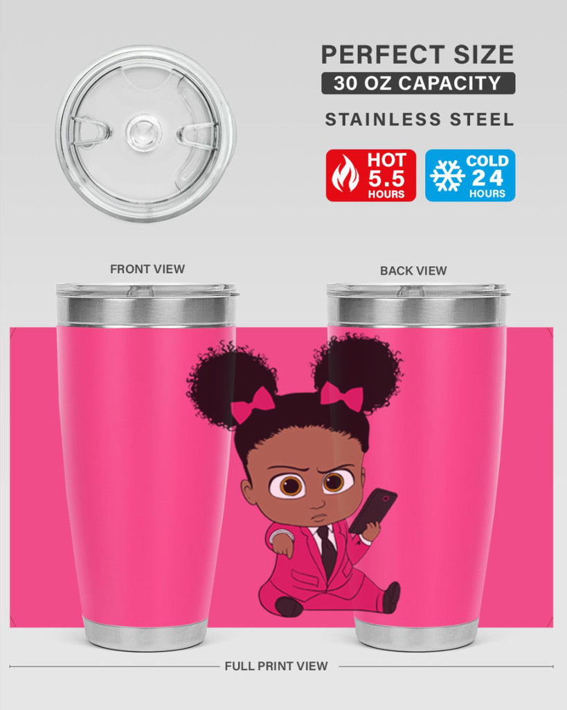 Black girl style 3#- women-girls- Tumbler