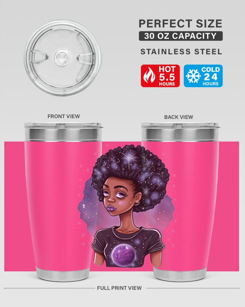 Sparkling Black Girl Design 11#- women-girls- Tumbler