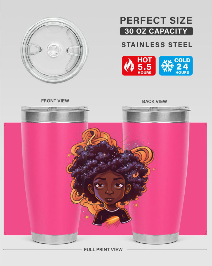 Sparkling Black Girl Design 12#- women-girls- Tumbler