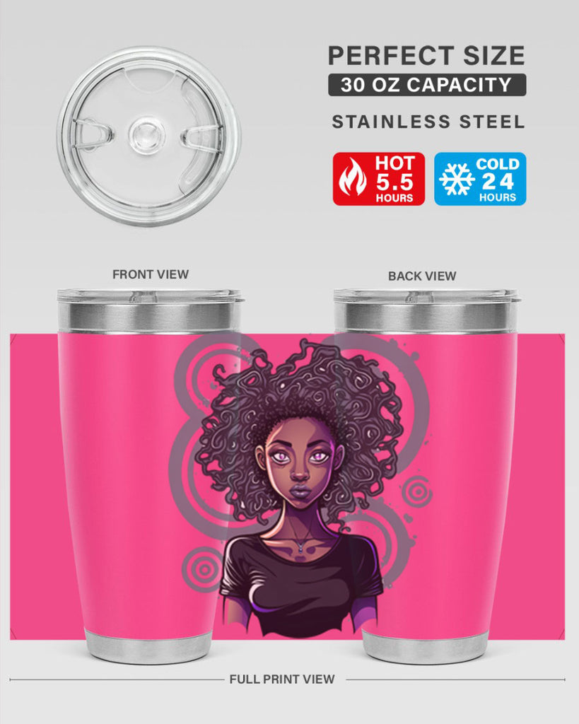 Sparkling Black Girl Design 14#- women-girls- Tumbler