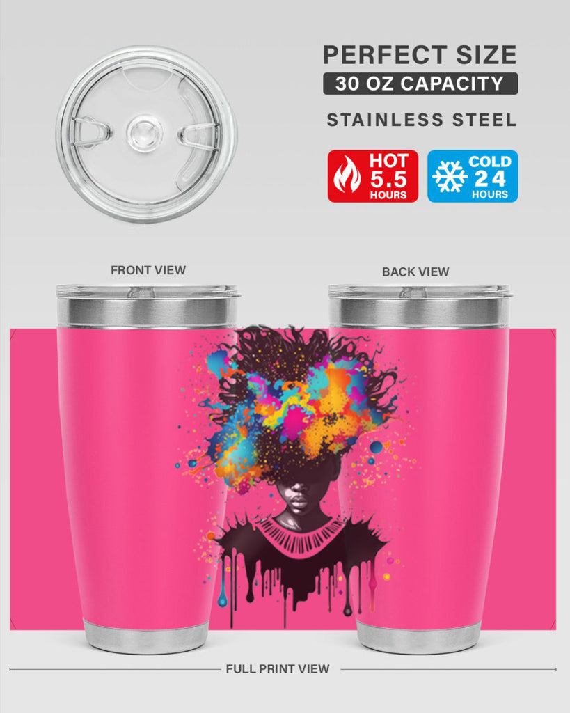 Sparkling Black Girl Design 16#- women-girls- Tumbler