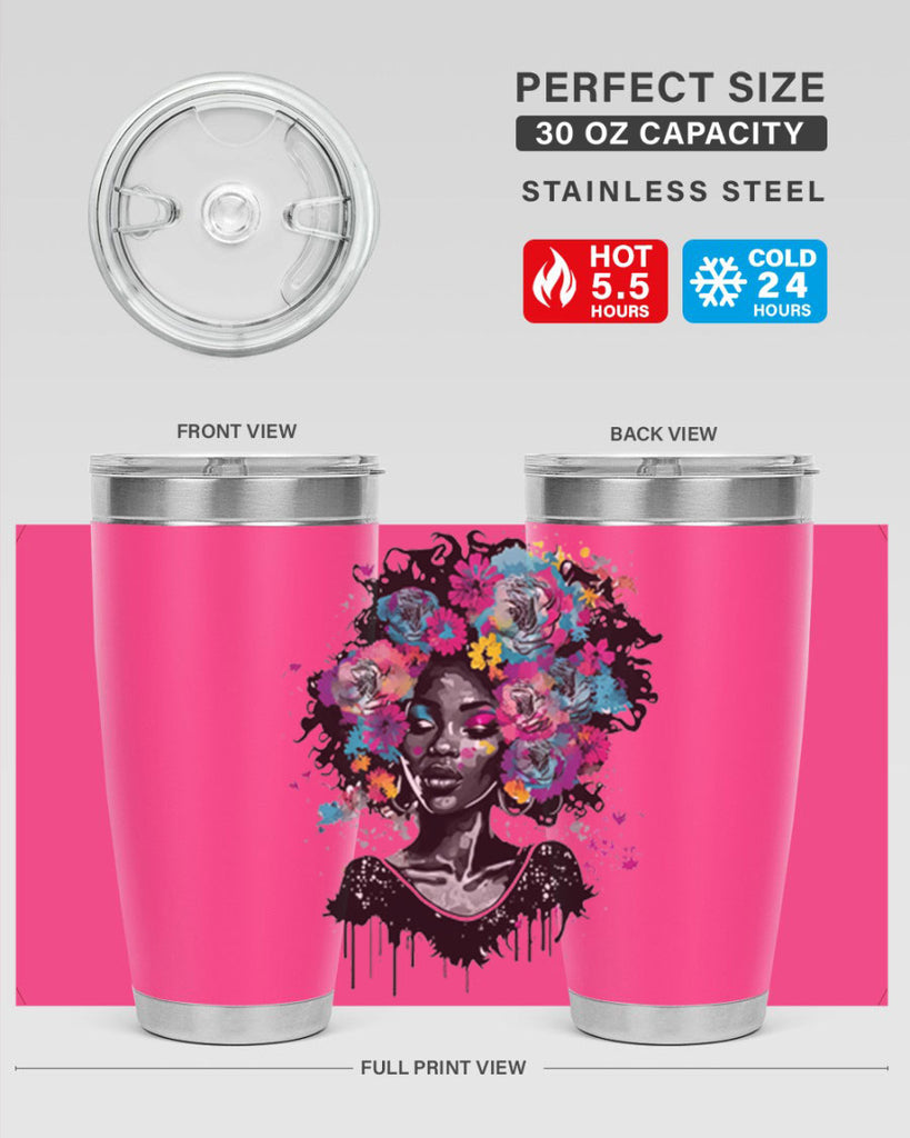 Sparkling Black Girl Design 17#- women-girls- Tumbler