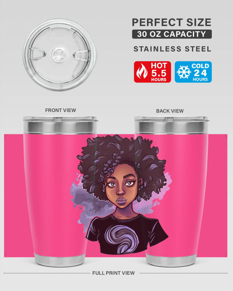 Sparkling Black Girl Design 1#- women-girls- Tumbler