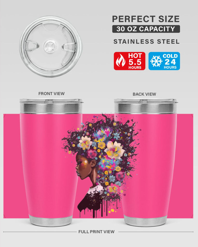 Sparkling Black Girl Design 2#- women-girls- Tumbler