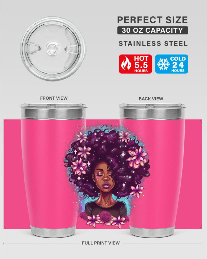 Sparkling Black Girl Design 3#- women-girls- Tumbler