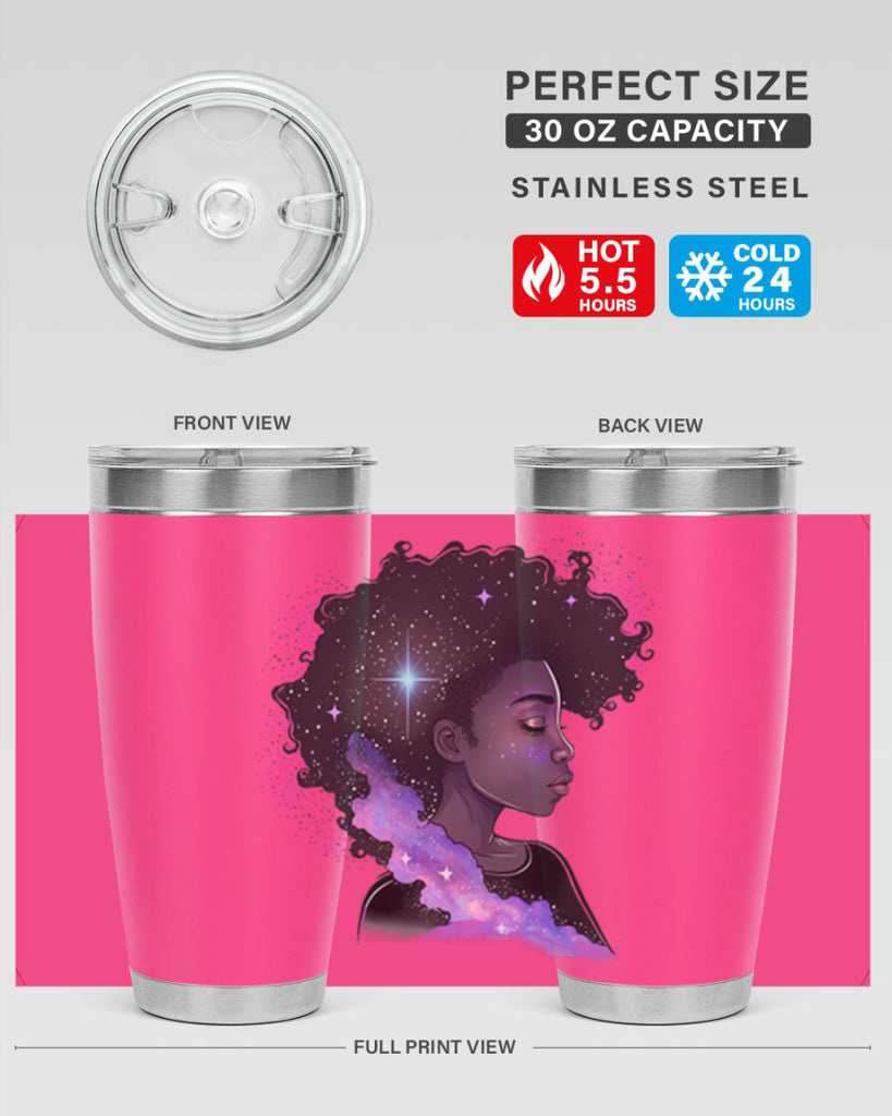 Sparkling Black Girl Design 4#- women-girls- Tumbler