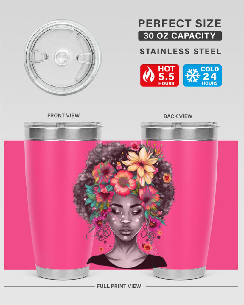 Sparkling Black Girl Design 9#- women-girls- Tumbler