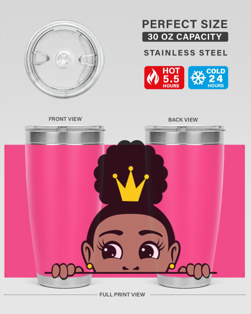 afro puff crown girl 1#- women-girls- Tumbler