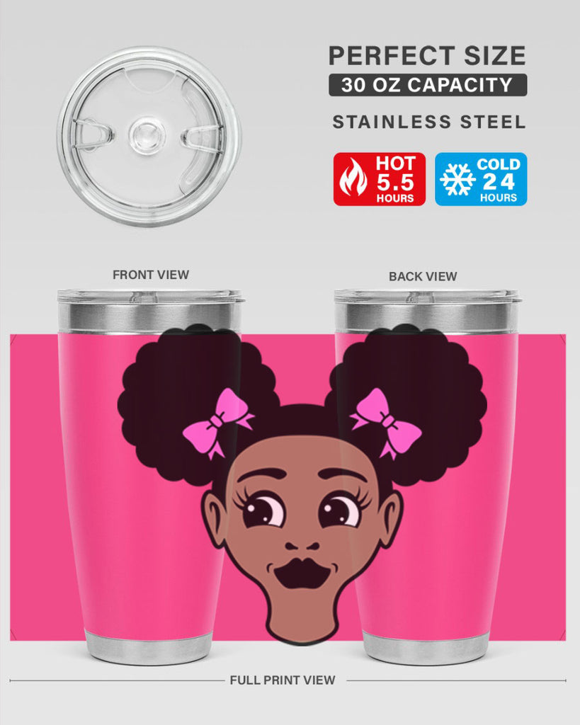 afro puffs girl 76#- women-girls- Tumbler