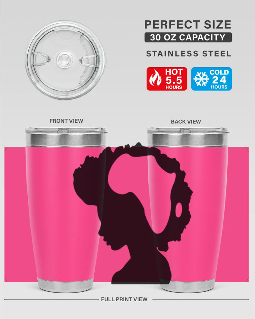 afro woman with africa map 65#- women-girls- Tumbler