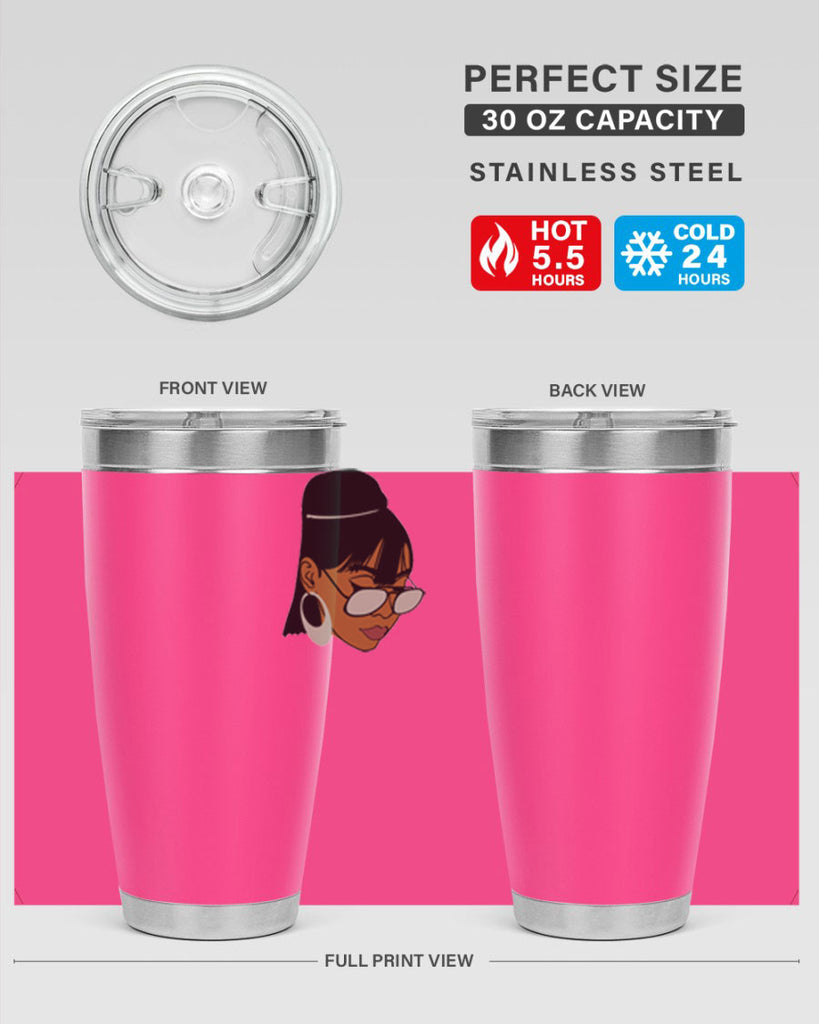 black afro 40#- women-girls- Tumbler