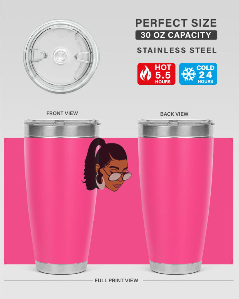 black afro 42#- women-girls- Tumbler