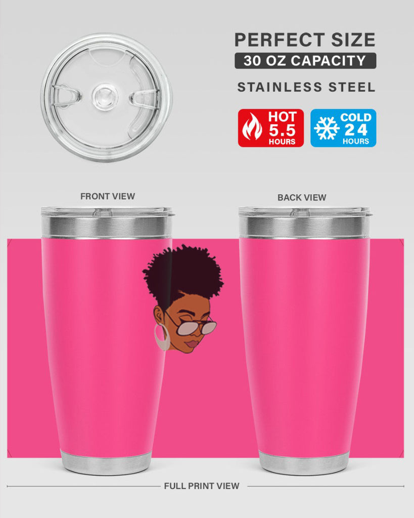 black afro 44#- women-girls- Tumbler