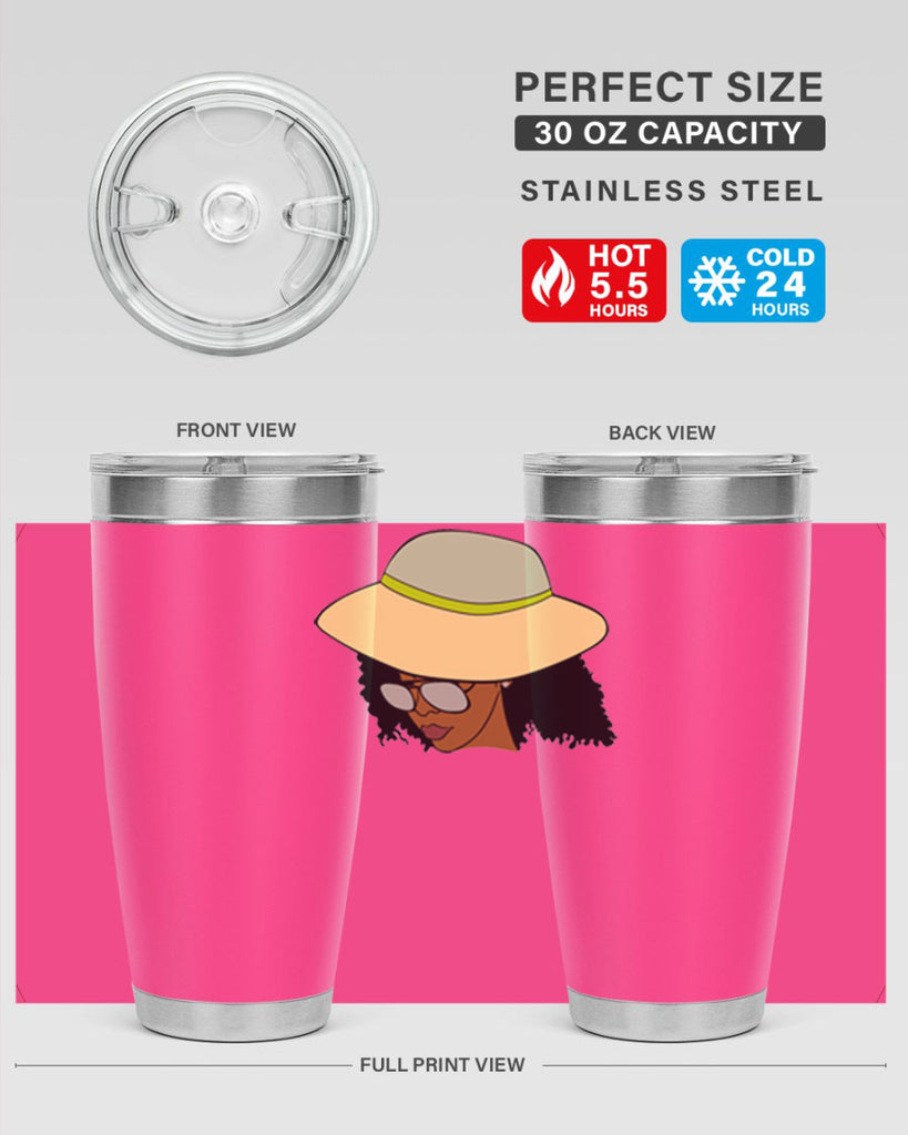 black afro 45#- women-girls- Tumbler