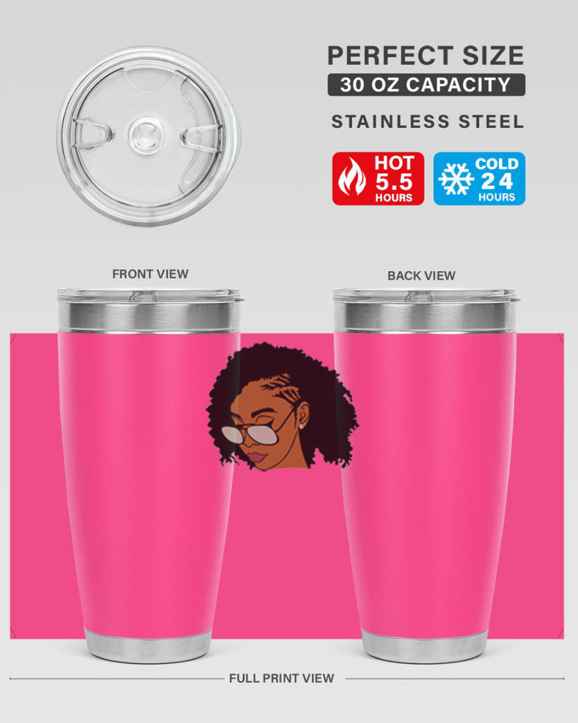 black afro 47#- women-girls- Tumbler
