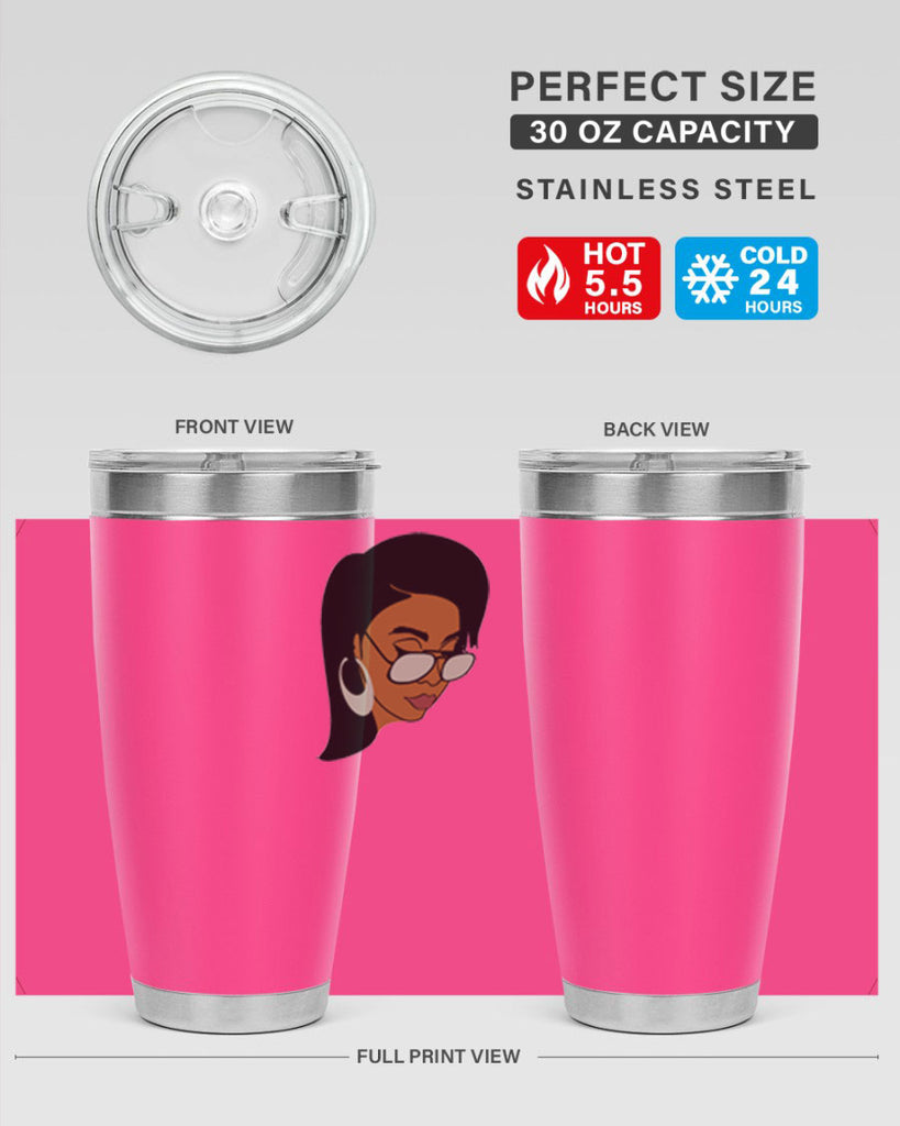 black afro 48#- women-girls- Tumbler
