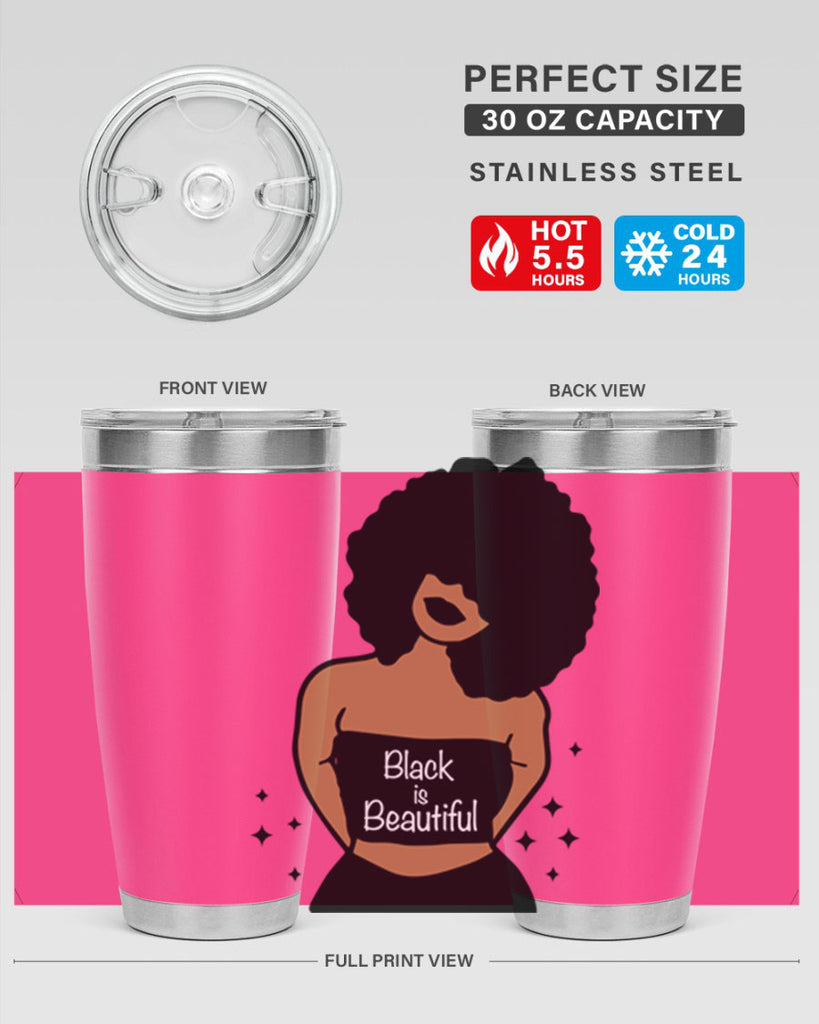 black is beautiful 16#- women-girls- Tumbler