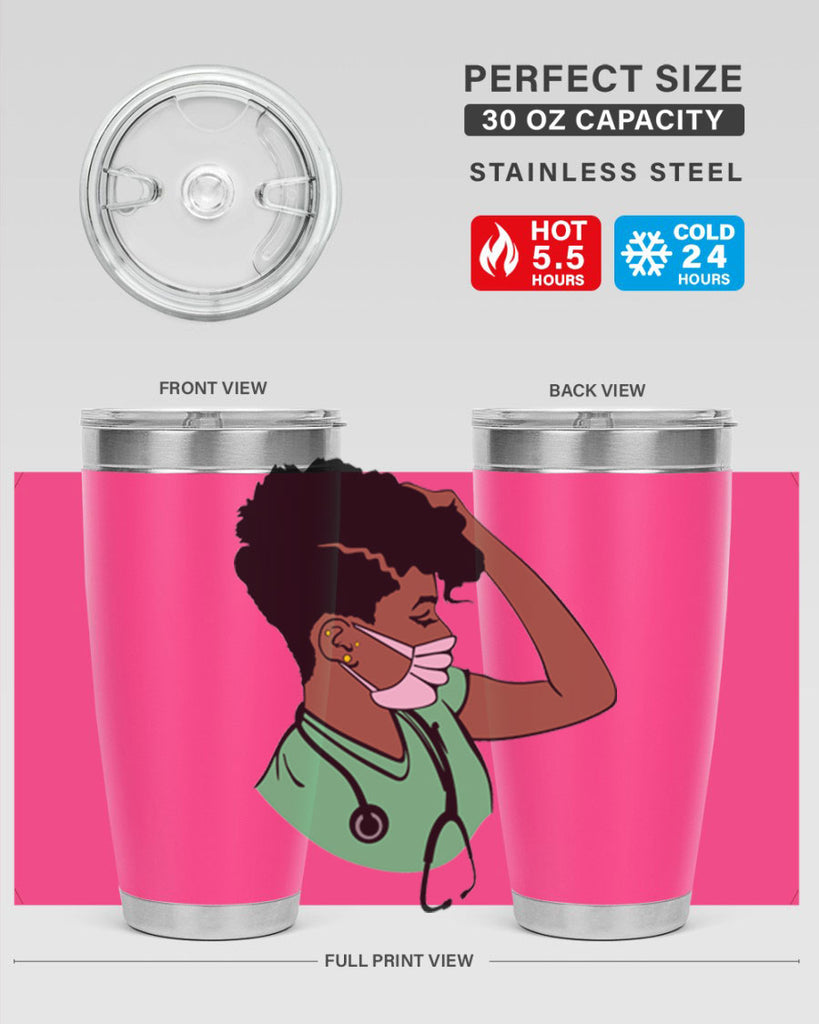 black nurse 2#- women-girls- Tumbler