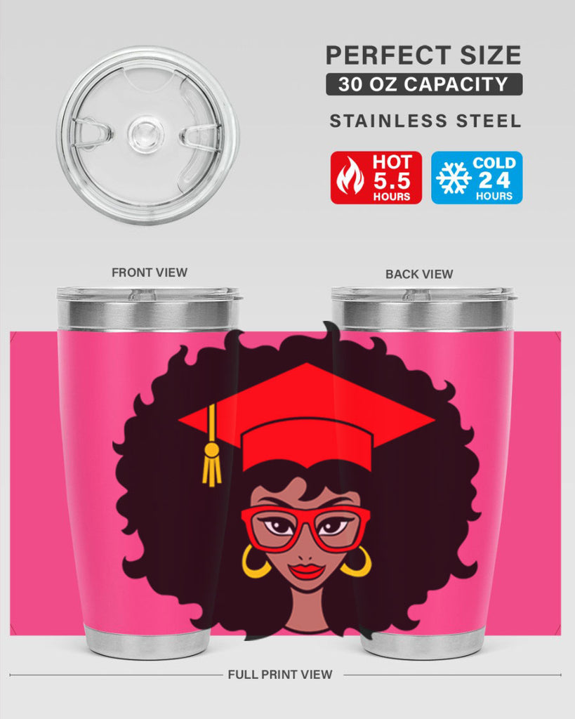 graduation black woman 32#- women-girls- Tumbler