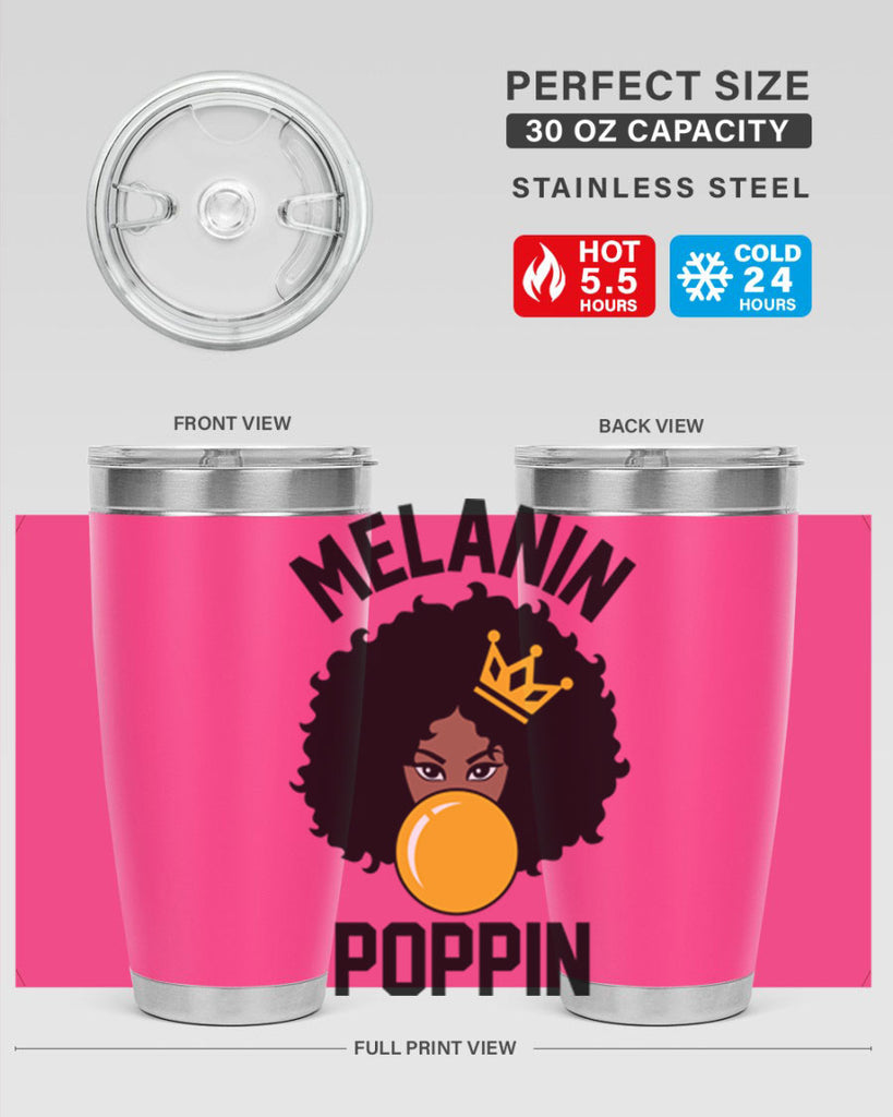 melanin poppin afro girl 25#- women-girls- Tumbler