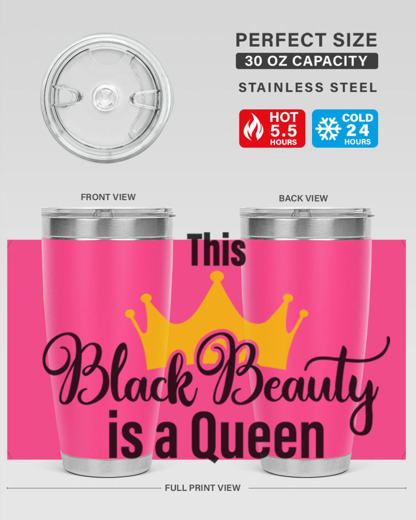 this black beauty is a queen Style 3#- women-girls- Tumbler