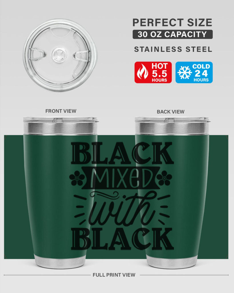 Black mixed with black Style 56#- women-girls- Tumbler