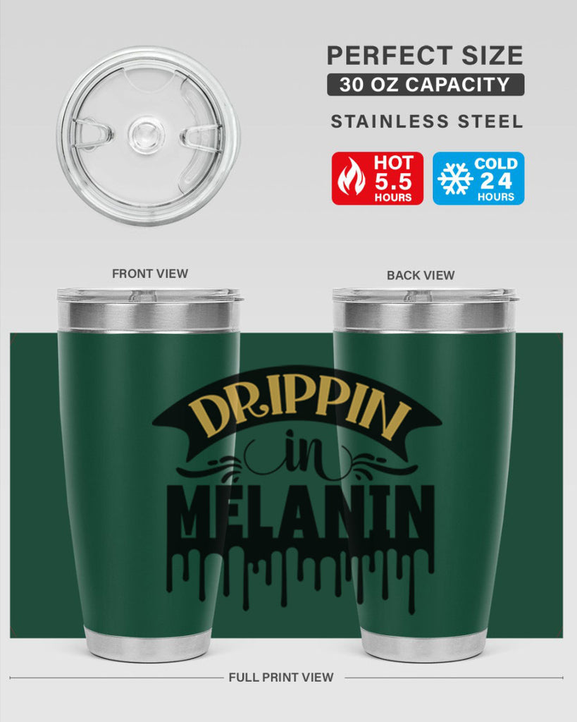 Drippin in melanin Style 41#- women-girls- Tumbler