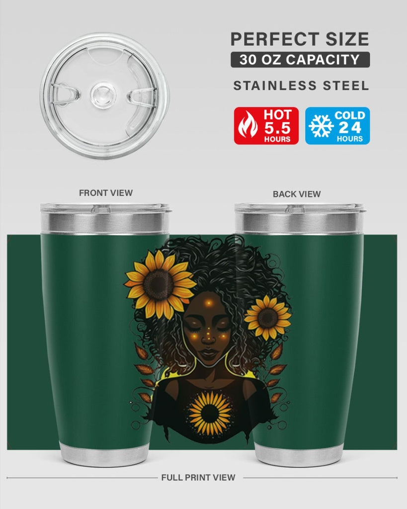 Sparkling Black Girl Design 13#- women-girls- Tumbler