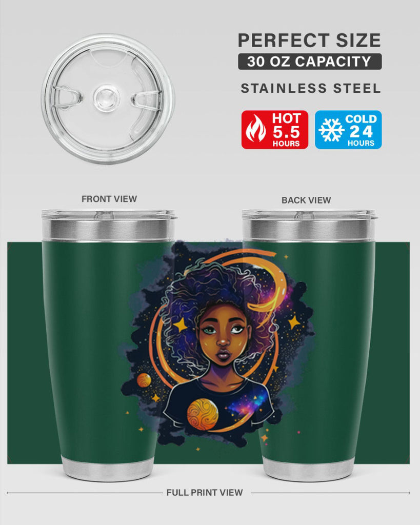 Sparkling Black Girl Design 19#- women-girls- Tumbler