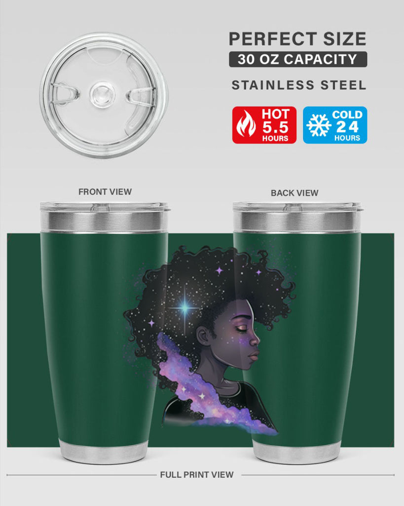 Sparkling Black Girl Design 4#- women-girls- Tumbler