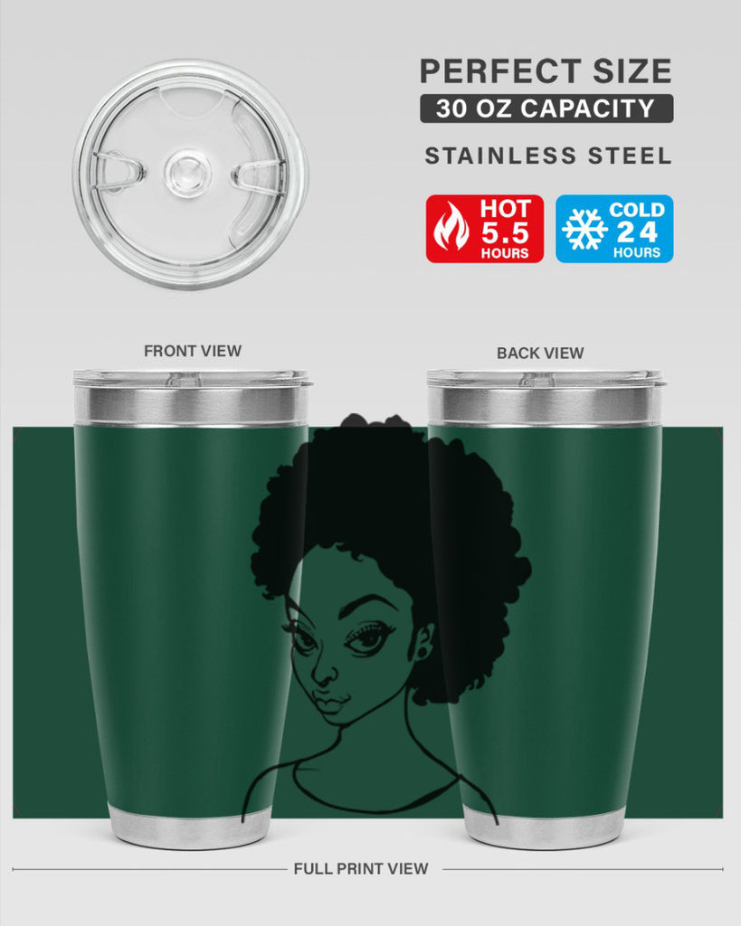 afro woman girl lady 68#- women-girls- Tumbler