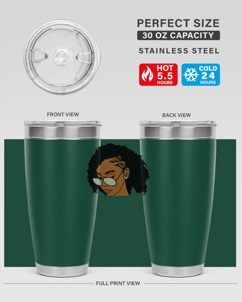 black afro 47#- women-girls- Tumbler