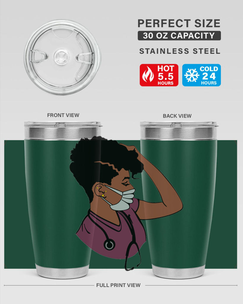 black nurse 1#- women-girls- Tumbler