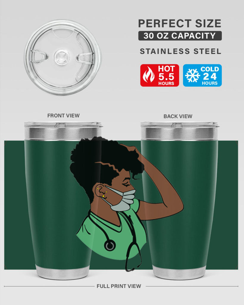 black nurse 2#- women-girls- Tumbler