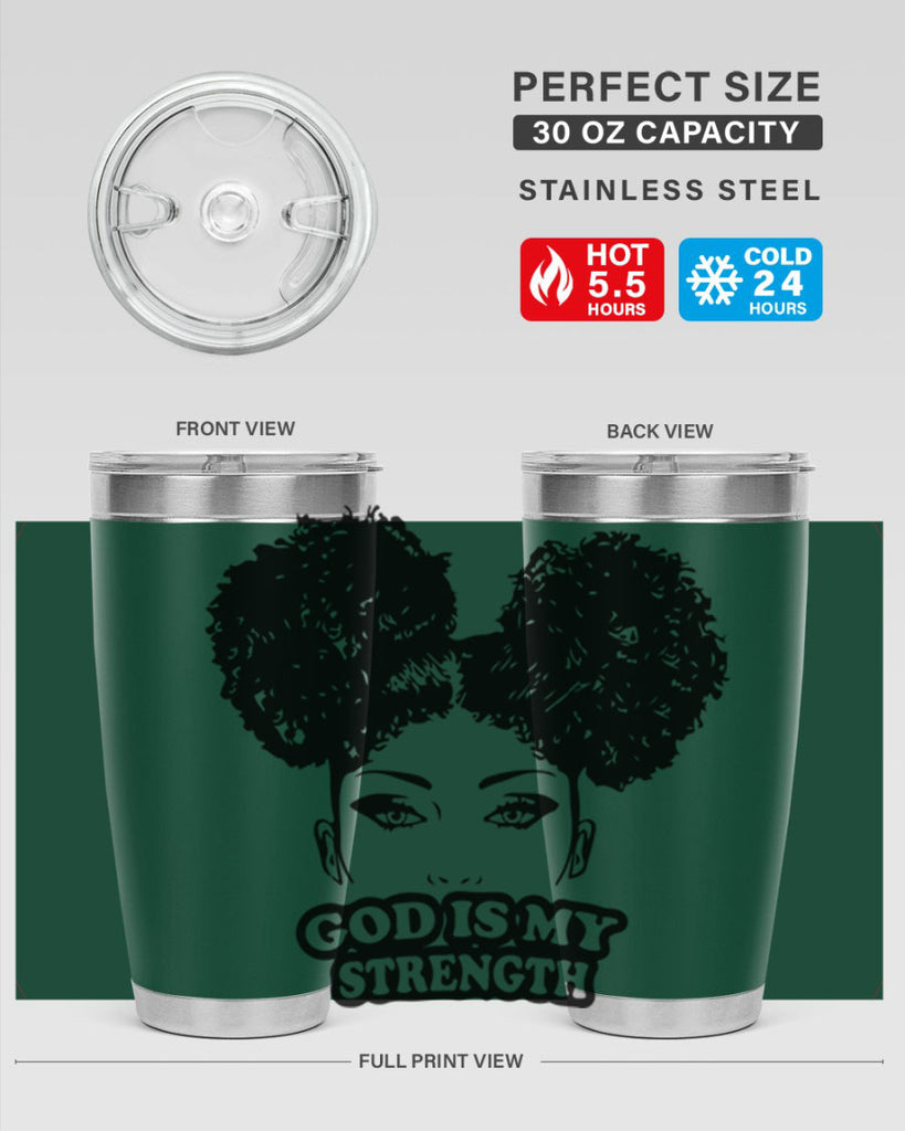 god is my strength 2#- women-girls- Tumbler
