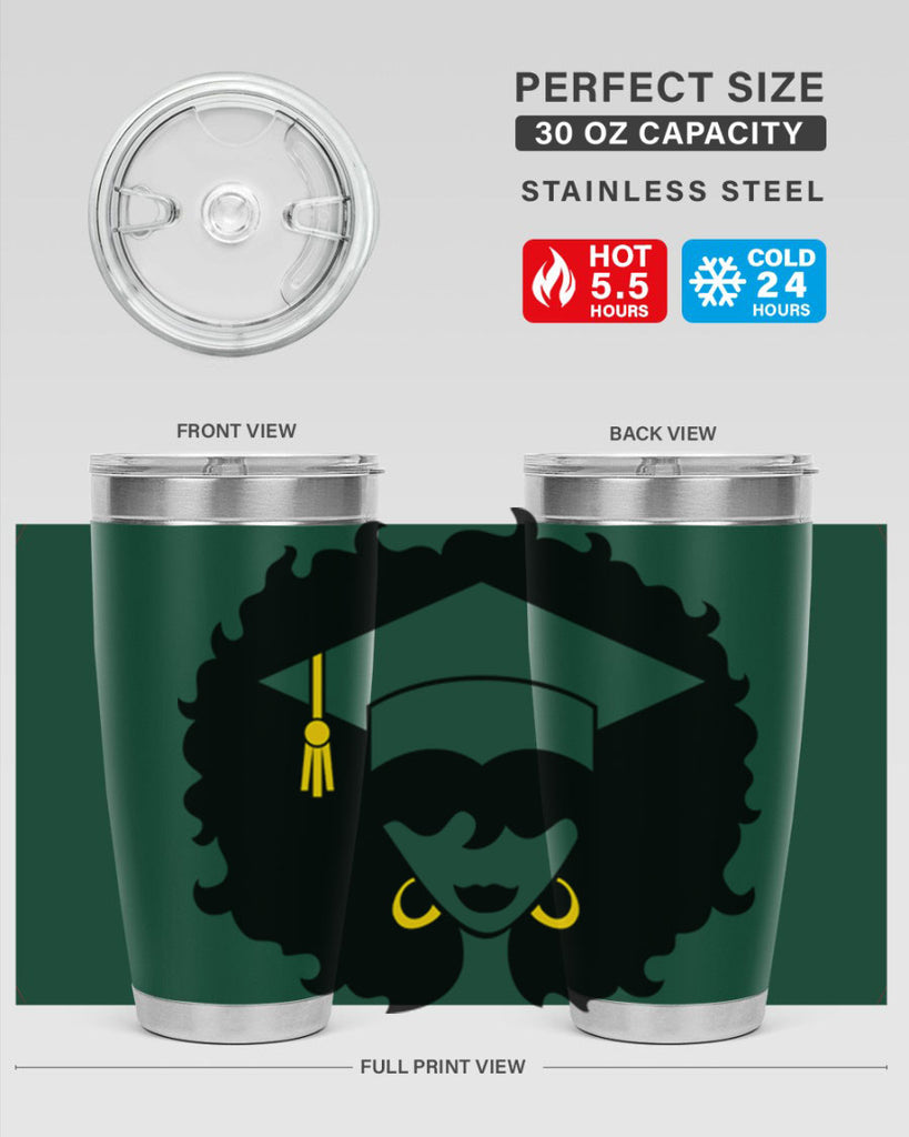 grad black woman 33#- women-girls- Tumbler