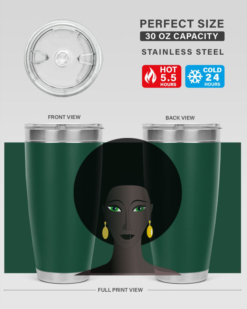 machovka black woman with green eyes 27#- women-girls- Tumbler