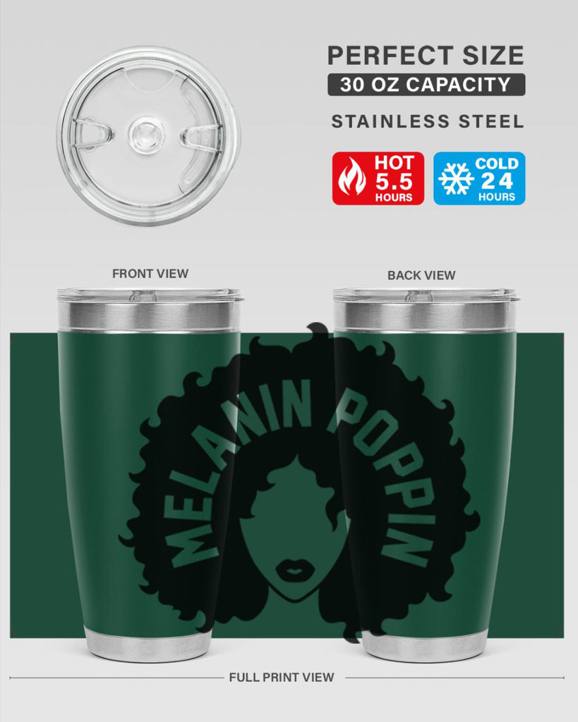 melanin poppin 26#- women-girls- Tumbler
