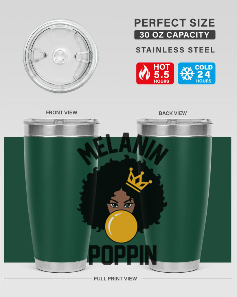 melanin poppin afro girl 25#- women-girls- Tumbler
