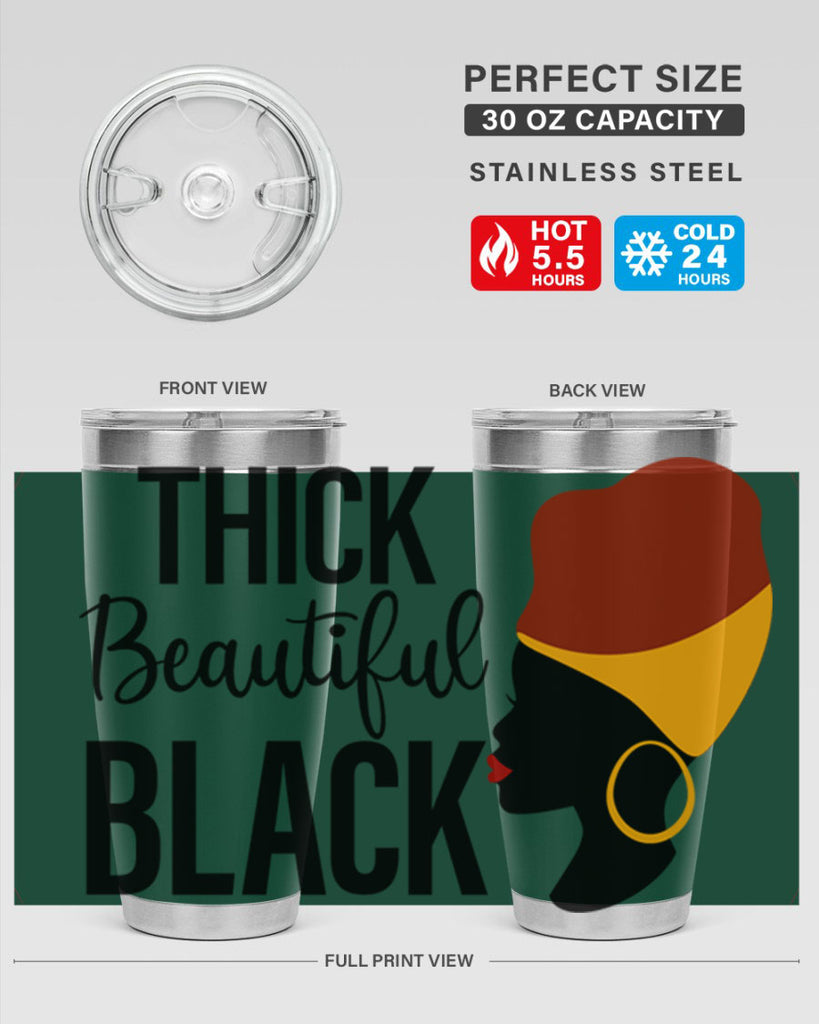 thick beautiful black Style 4#- women-girls- Tumbler