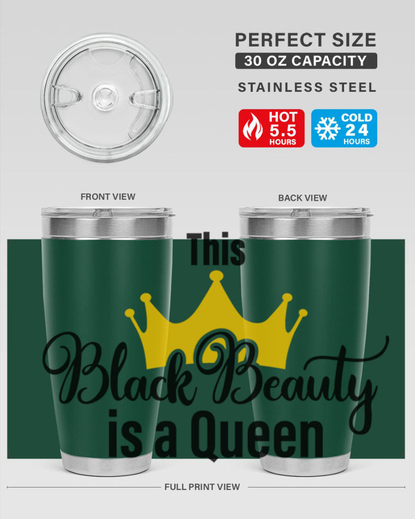 this black beauty is a queen Style 3#- women-girls- Tumbler
