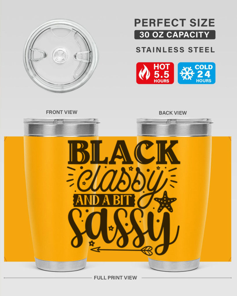 Black classy and a bit sassy Style 61#- women-girls- Tumbler